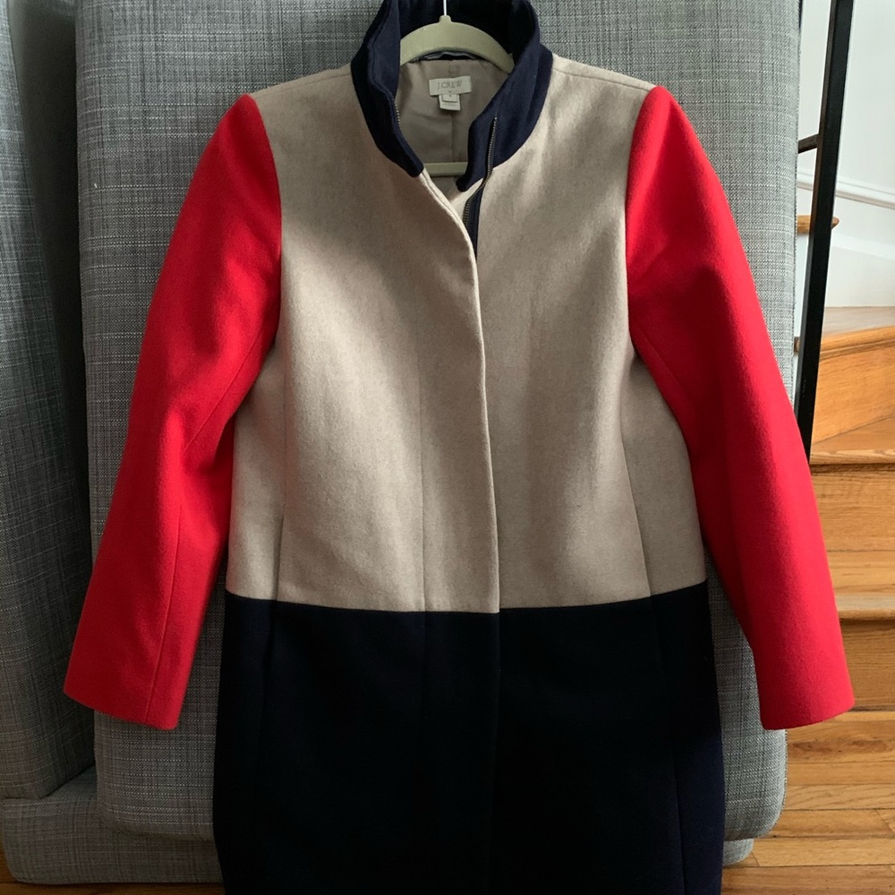 J Crew Colorblock Coat